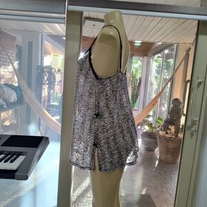 Chic Black and White Baby Doll